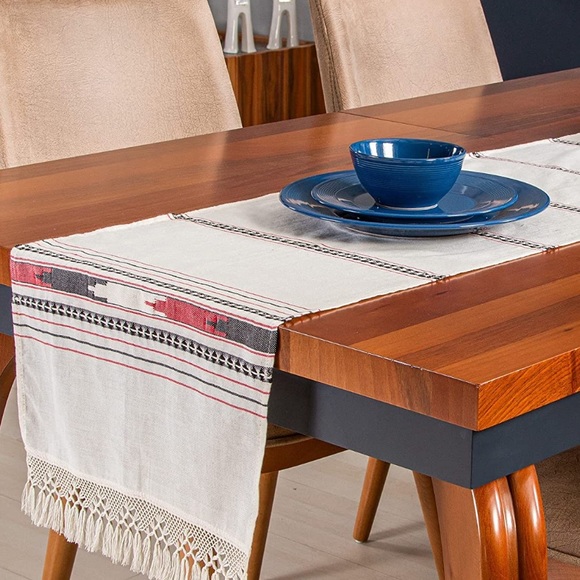 ARKENY Other - 5for$10 Rumi&Shams Handmade Boho Table Runner 72in Rustic Farmhouse Cotton
